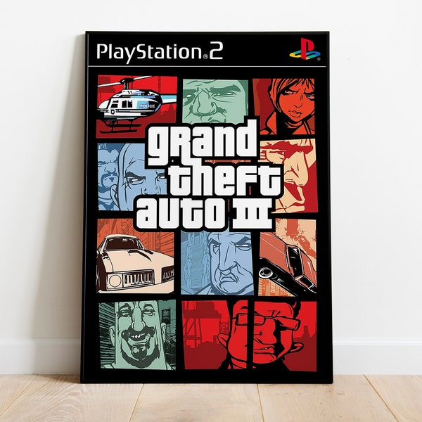 Grand Theft Auto III Poster Print | Gaming Poster | Room Decor | Wall Decor | Gaming Decor | Gaming Gifts | Video Game Poster |