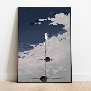 Regen Welt Poster | Gaming Poster | Zimmer Dekor | Wanddekoration | Gaming Dekor | Spiele Geschenke | Videospiel Poster | Videospiel Print