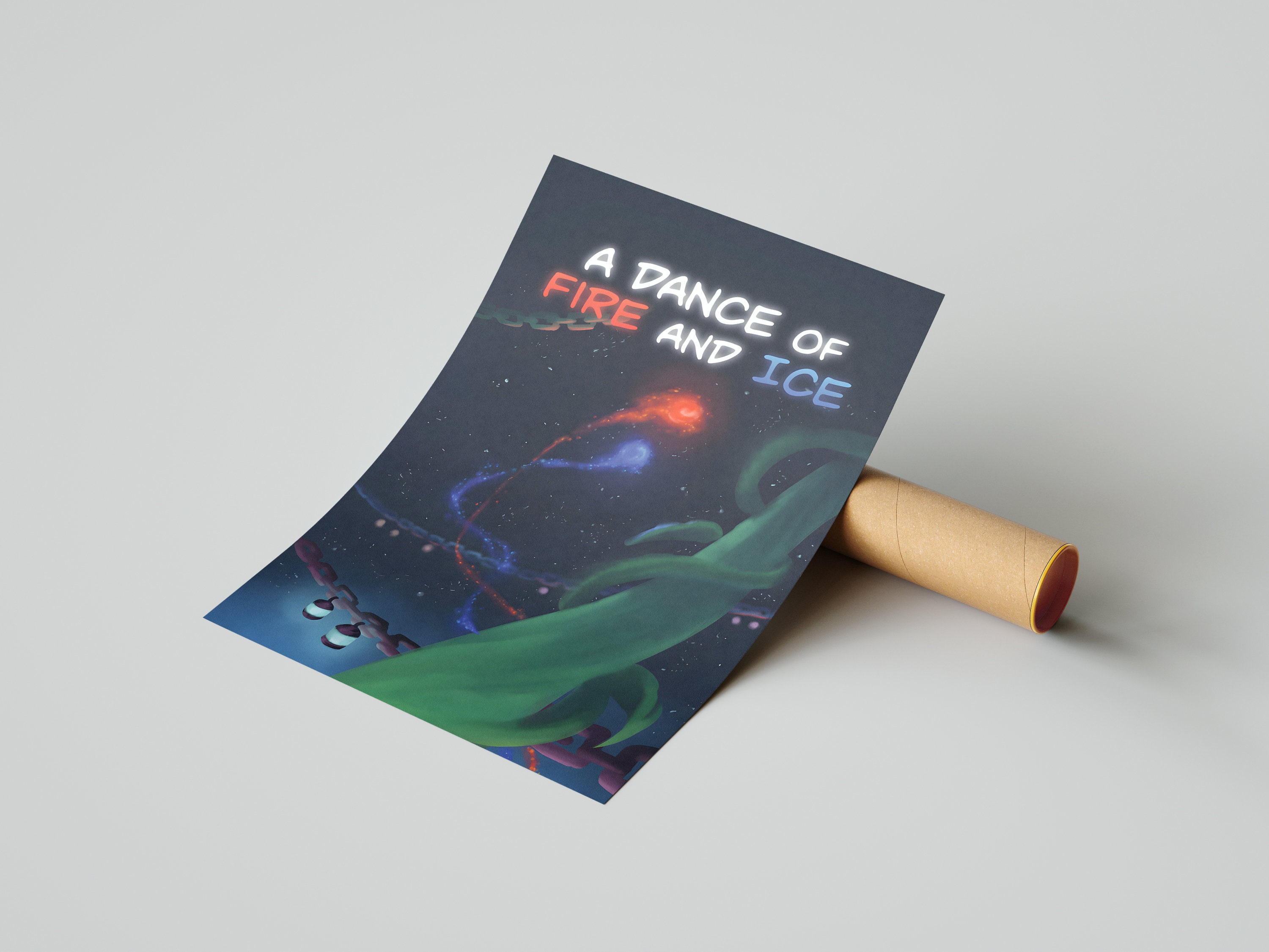 A Dance of Fire and Ice Poster Print | Gaming Poster | Room Decor ...