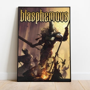 Blasphemous Poster Print | Gaming Poster | Room Decor | Wall Decor | Gaming Decor | Gaming Gifts | Video Game Poster | Video Game Print