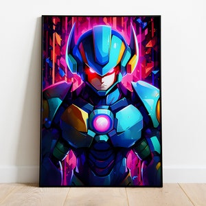 Mega Man X Poster Print | Gaming Poster | Room Decor | Wall Decor | Gaming Decor | Gaming Gifts | Video Game Poster | Video Game Print