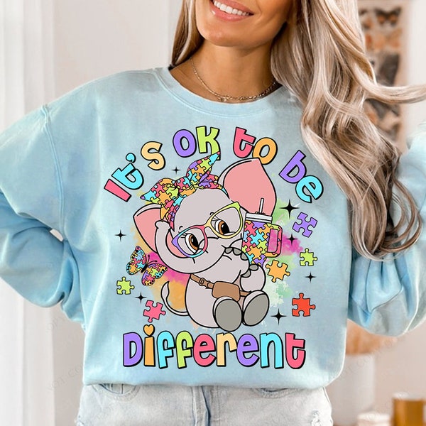 It's Ok To be Different png, Bougie Autism Elephant png, Retro Elephant png, Elephant Tumbler Belt Bag png, Be Kind png, Retro Autism png