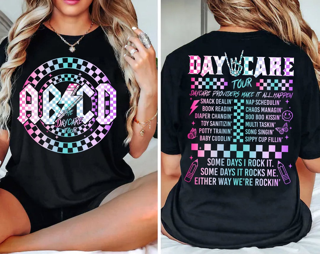 Retro Daycare Shirt Png, Daycare Tour Png, Daycare Staff Crew