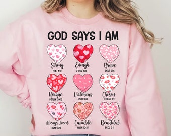 Gott sagt, ich bin Valentinstag Png, Jesus Valentinstag Png, Christlicher Valentinstag Png, Valentinstag Bibel Vers Png, Retro Valentinstag Png, Gott Valentinstag