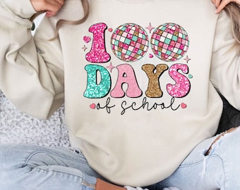 100 Days of School PNG, 100 Day Shirt Png, 100th Day Of School Celebration, Student Png Sublimation, Back to School Png, Gift For Teacher