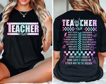 Retro Teacher Tour Png, ABCD Teacher Tour Png, Funny Teacher Png, End of Year Png, Teacher Gift, Kindergarten Teacher Png, Elementary School