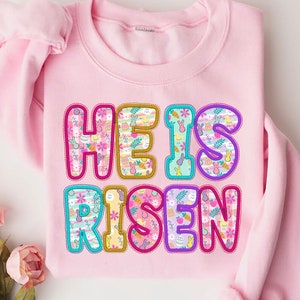 He is Risen png, Matthew 28:6, Retro easter doodle png, Easter Christian Png, Easter bible verse png, Risen doodle png, retro easter png