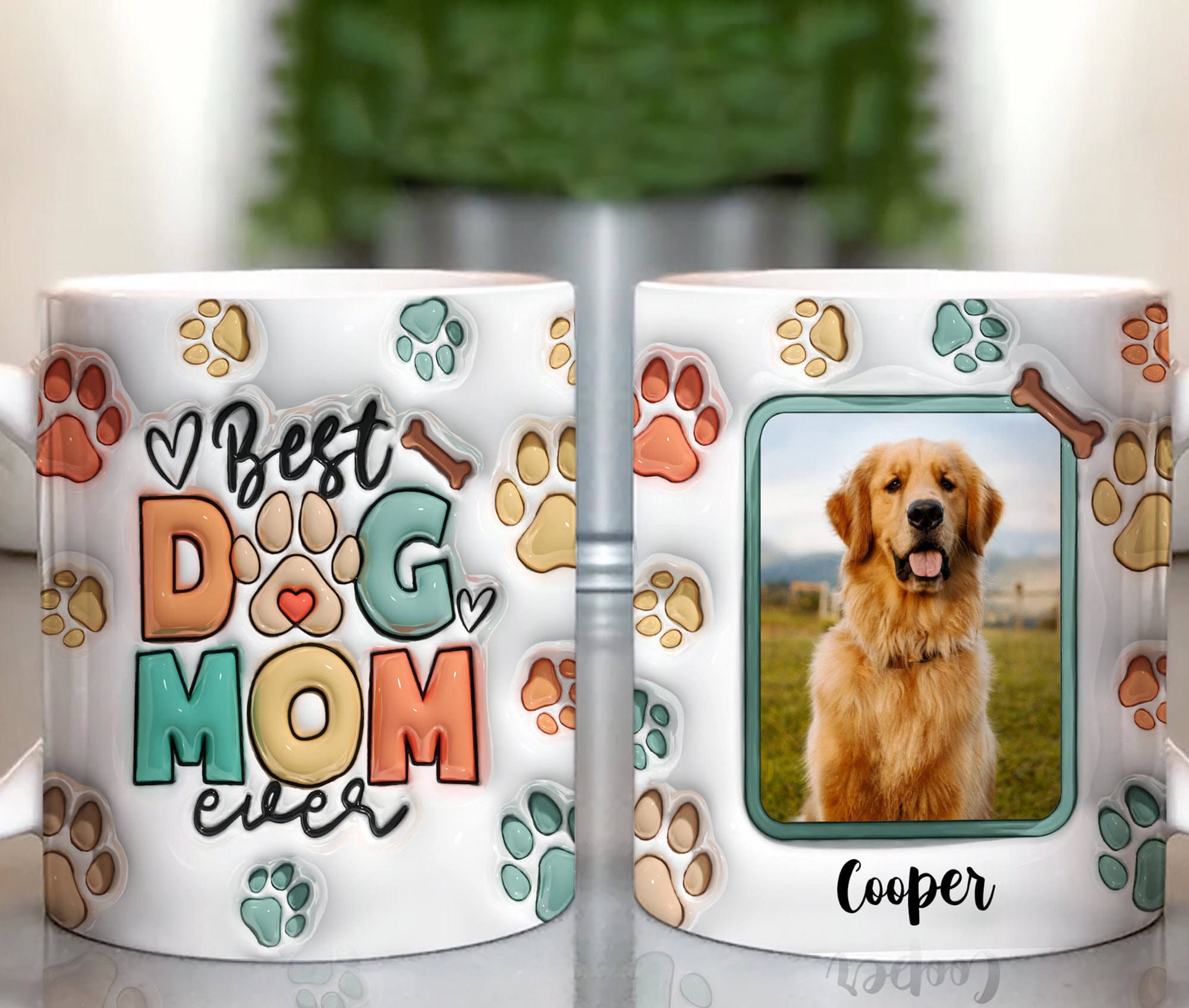 Personalized Best Mom Ever Edge to Edge Coffee Mug 11oz Unifury