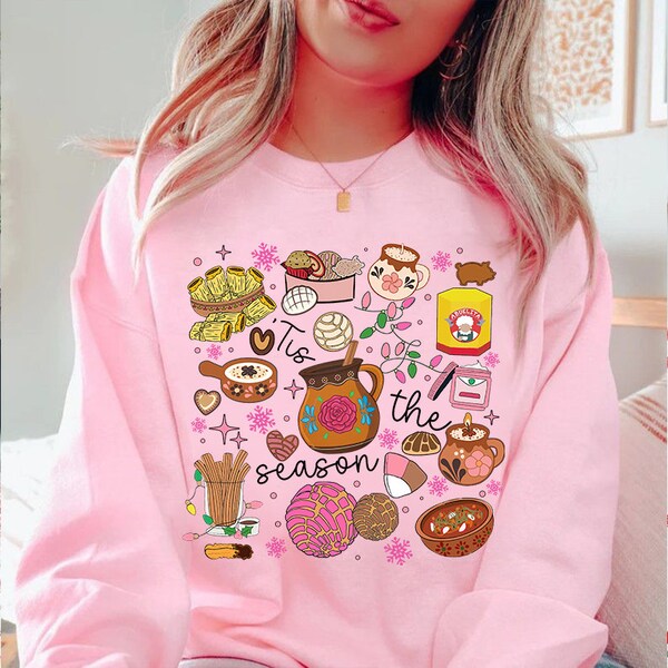 Kerstmis Tis het seizoen Mexicaanse Kerstmis Png, Pan Dulce Png, Spaanse Kerstmis, Grappige Kerstmis, Mexicaanse Chocolade Png, Roze Kerstmis