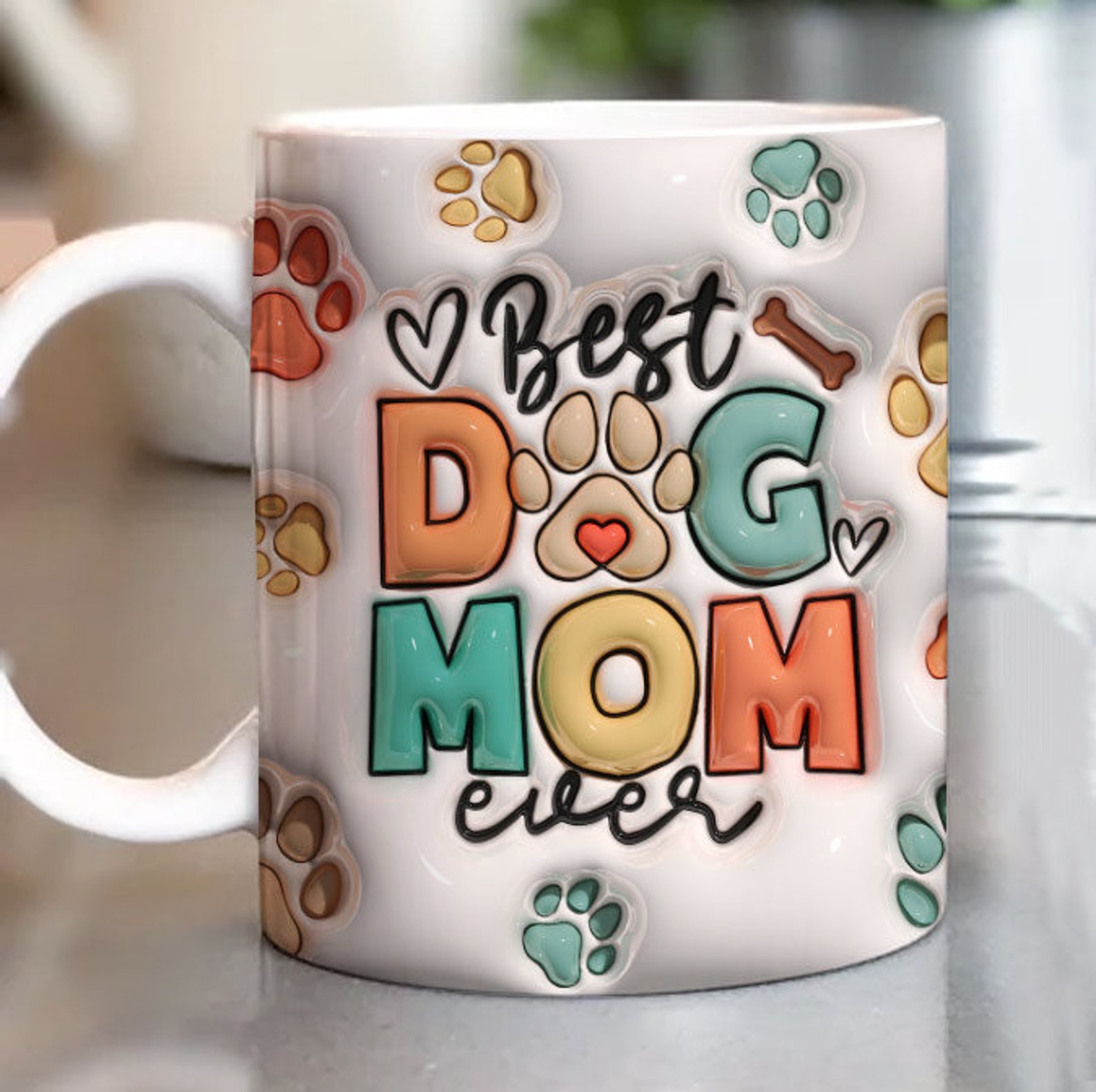 16. Best Dog Mom 3D Mug