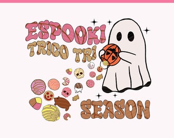 Espooky Season, Spanish Halloween PNG, Spooky Conchas Png, Halloween Png, Halloween Conchas Bundle PNG, Mexican Ghost PNG, Dia de Muertos