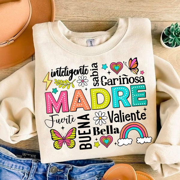 Ella es Mamá Png, Retro Madre PNG, Bendita Mamá Png, Mamá Española, Mamá Vida Png, Día de la Madre Png, Mamá Png, Regalo para Mamá, Citas Retro Madre