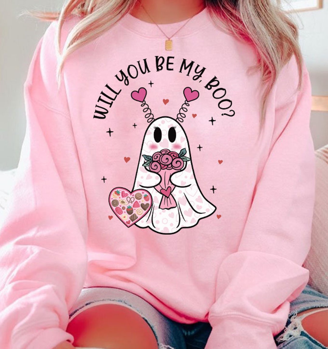 Be My Boo Png, Valentines Ghost Png, Will You Be My Boo, Pastel ...