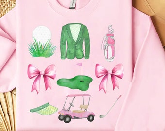 Golf Coquette Bow png, Pink Golf png, Preppy png, Golf Girl Png, Aesthetic, Pink Bow design, Sports png, Spring Sports, Golf mom