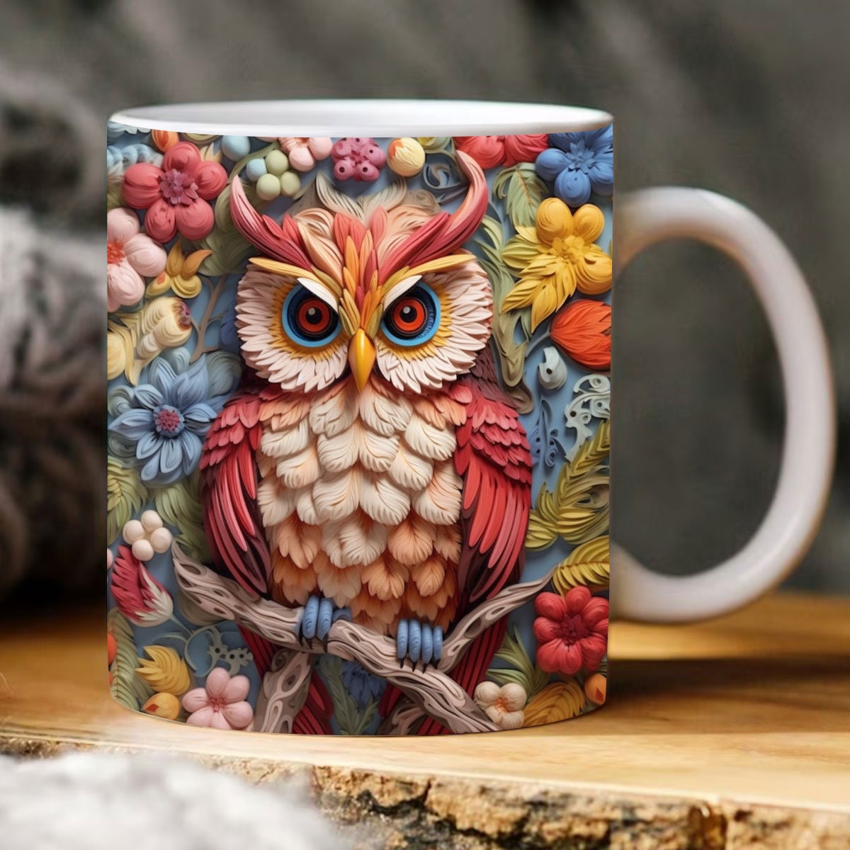 Owl Coffee Wall - Art Etsy