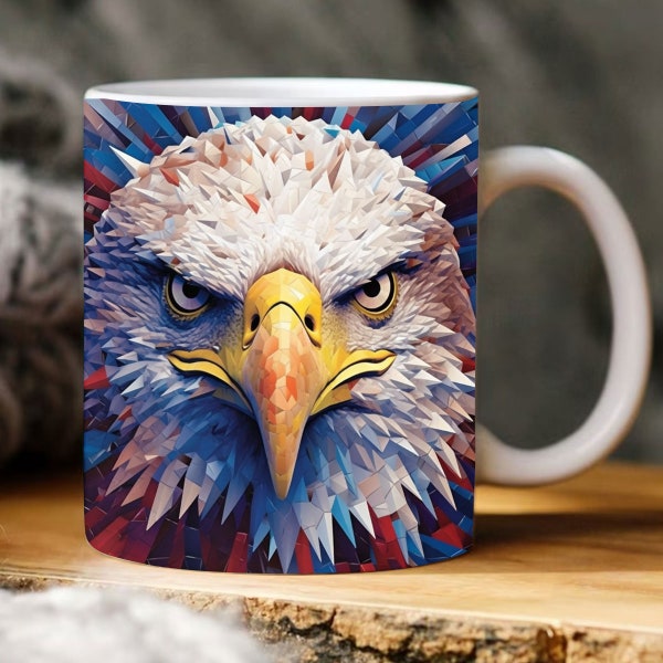 Patriotic Eagle Mug - Etsy