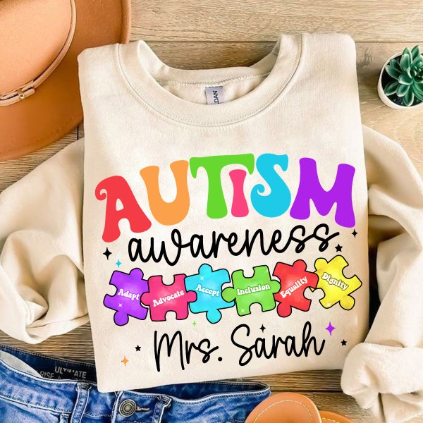 Autism Teacher Pencil Glitter Png, Autism Awareness Png, Special Education Png, Glitter Autism Pencil, Autism Awareness Png, Autism Teacher