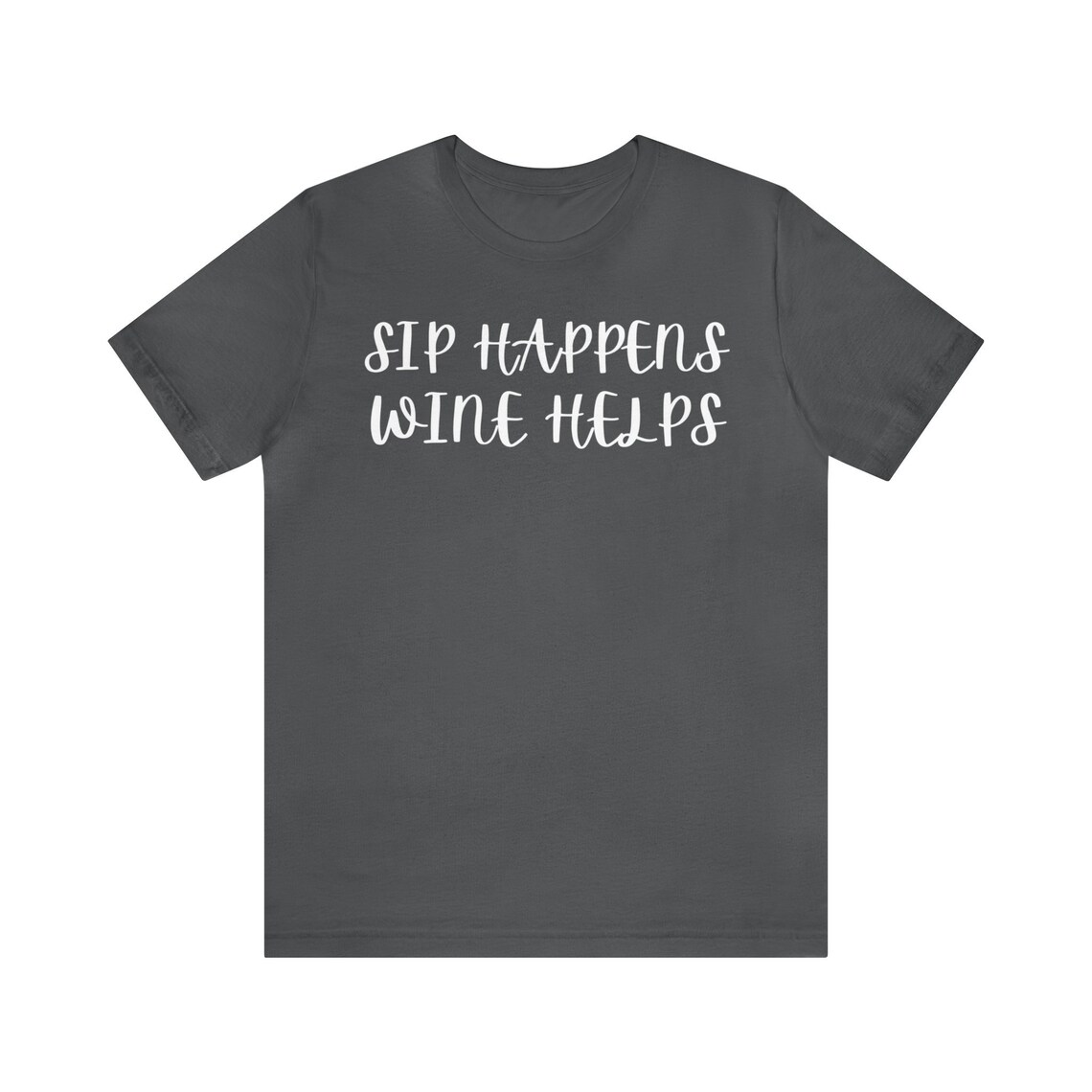 Sheep Happens Funny Women's Cotton T-Shirt – Short Sleeve, Casual