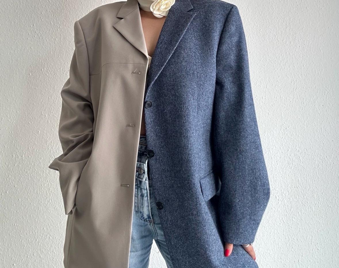 Contrast blazer