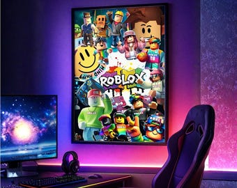 Roblox Digital Poster, For Kids, Room Gaming Wall Art, Instant Download, superstar