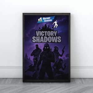 Battle Royale Victory Poster For Gift For Son For Friend Battle Royale Boy Room Decor Shadow Royale Teen Room Decor Birthday Gift
