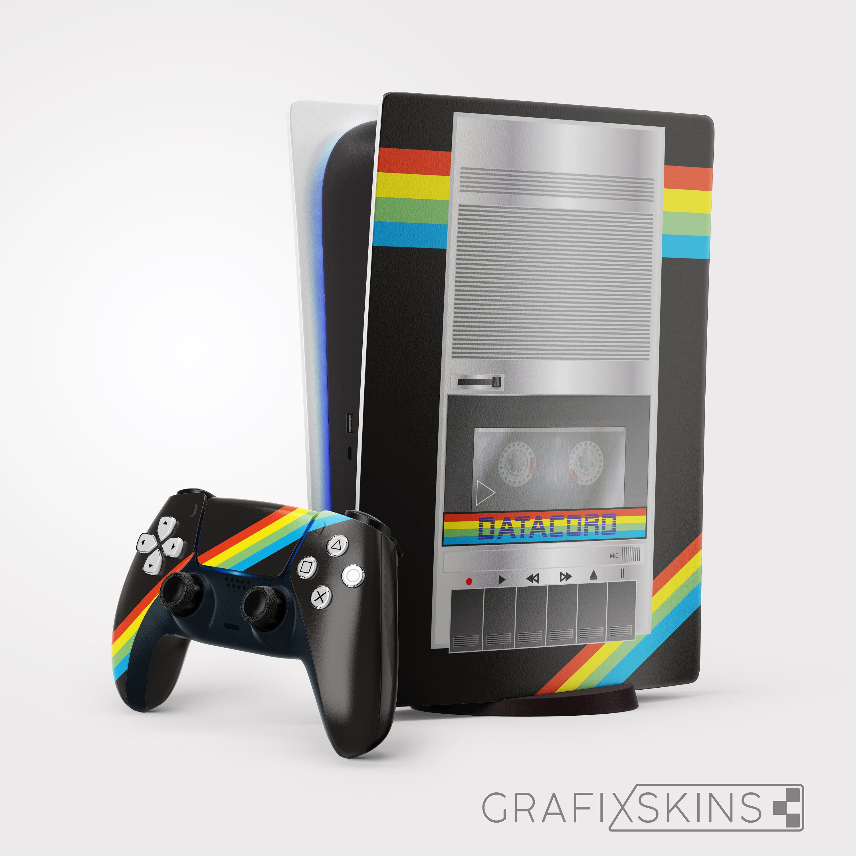 Retro Spectro - Grafixskins.co.uk Console Skin to Fit Playstation 5 PS5 ...