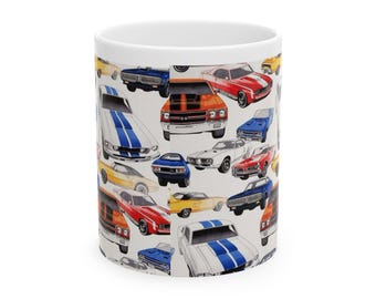 Tazza regalo per gli amanti dell'auto, la vita è troppo breve per guidare piccole auto brutte tazza da caffè con scritta divertente tazza da caffè tuner tuner tuner auto auto auto (bianco/nero