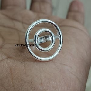 Beautiful Spiral Round silver ring, Spiral Ring, Hypnotic Ring, Dainty Ring for Women Gifts for Her, Propose Ring, Swirl ring, Lovely Band