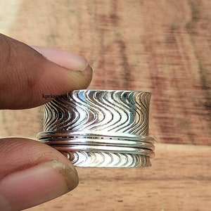Silver Spinner Ring, Handmade Ring, 925 Sterling Silver Ring, Meditation Ring, Anxiety Ring, Gift for Her, Women Ring, Boho Ring, Gift Idea