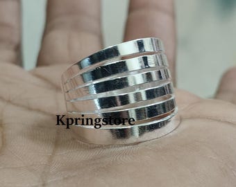 Anillo de plata de ley: anillo bohemio para el pulgar