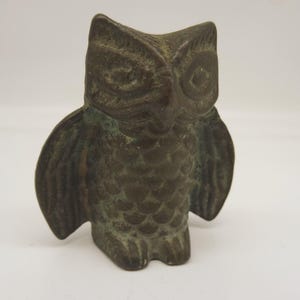 Brass Owl Figurine