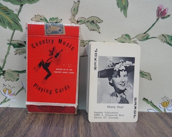 Vintage 1965 Country Music Playing Cards Set