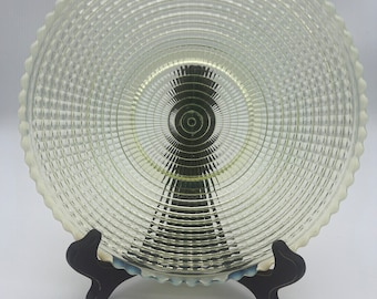 Antique Albany Canary Vaseline Glass Plate