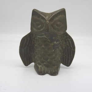 Brass Owl Figurine