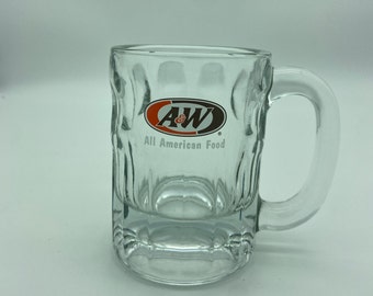 Vintage 80's Miniature A&W Root Beer Glass Mug