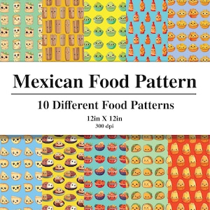 Mexican Food Seamless Pattern