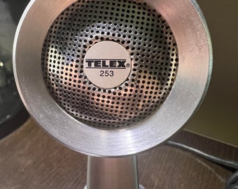 1950's Telex 253 Crystal push-to-talk Microphone