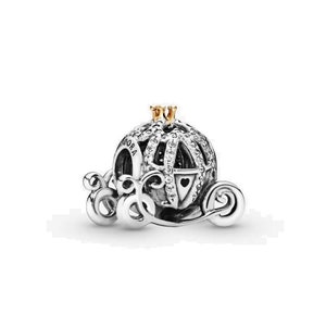 Pumpkin Coach Charm Pandora Cinderellas Cartoon Charm for Women A Trending and Nostalgic Anniversary Gift Unique Design Charm