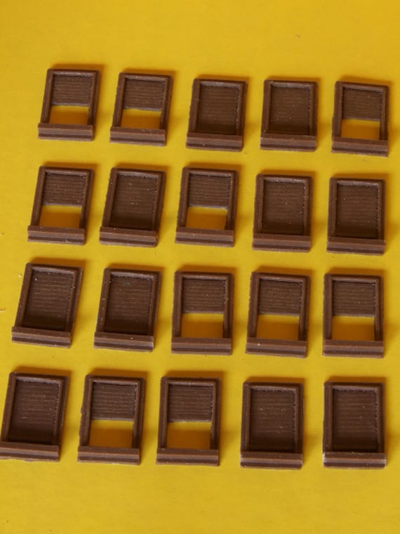 Accessori Plastico Ferroviario Krea Finestre In Plastica Per Modellismo HO 1/87 - Stile Italiano, 16 Pezzi, Colore Marrone, Krea Finestre Scala 1/87 Krea - Foto 8