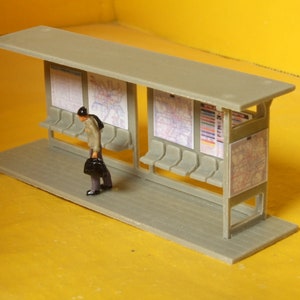Stazione - fermata bus - pulman - in Kit scala H0-1:87 - Krea