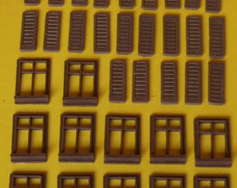 Feinste Rettangolari + Persiane - HO -1:87 Stile Italiano pz. 36 - Krea Mod.
