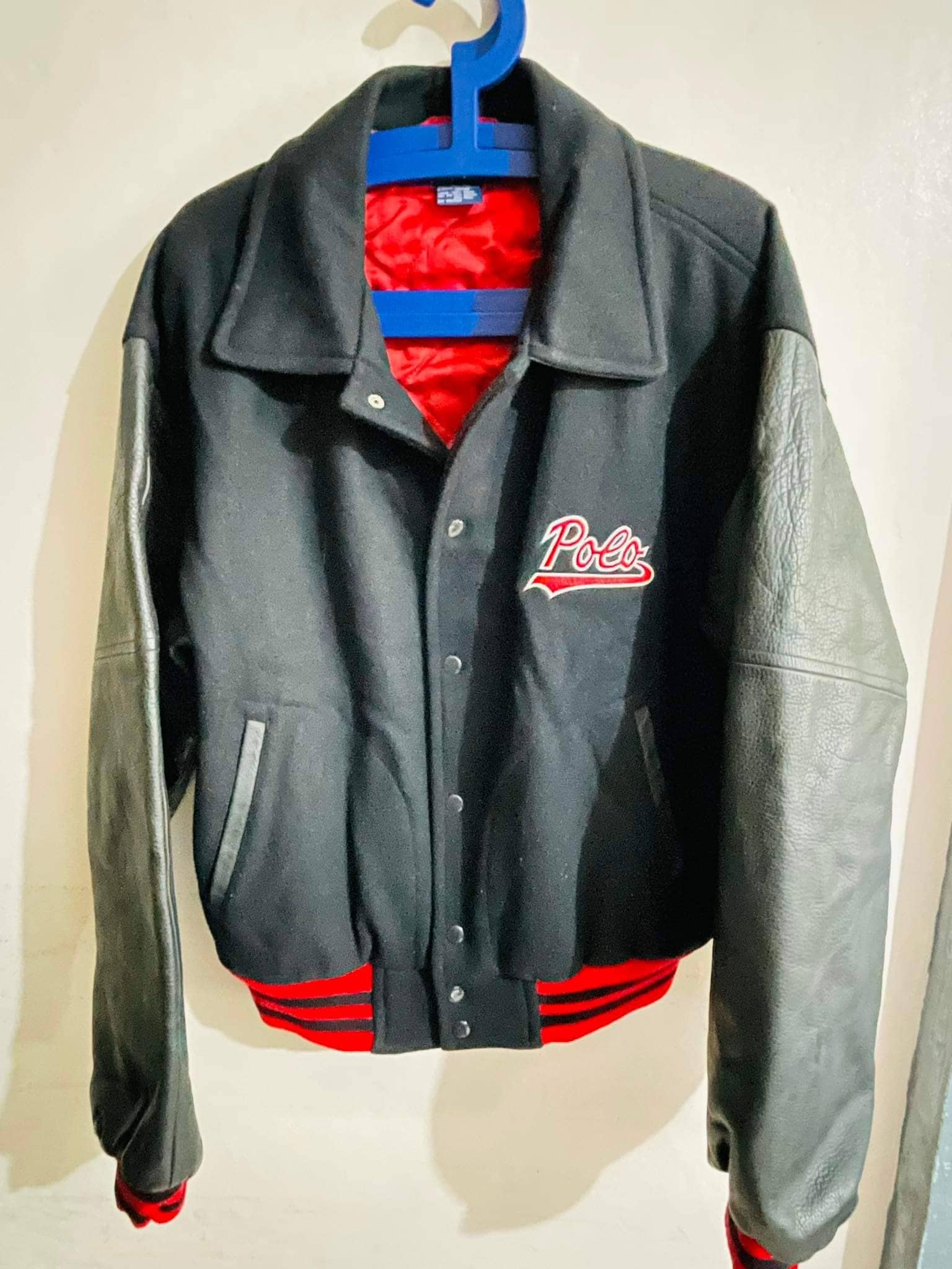 Vintage 90's POLO Ralph Lauren Tiger Wool Leather Jacket - Etsy Canada