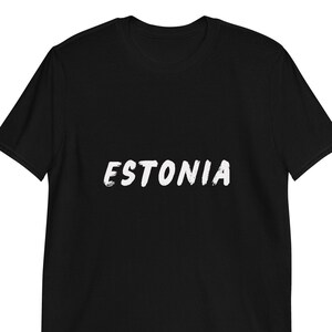Shirt Estland Tallinn Eesti Eestlane Ests T-shirt cadeau voor Ests minimalistisch Estland T-shirt uniseks