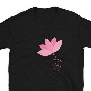 Lotus Flower Salute Shirt Namaste Boho Meditation Zen Yoga Top Tee Short-Sleeve Unisex T-Shirt