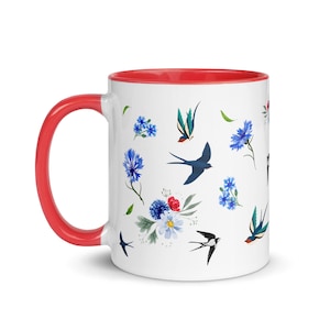 Estonia Mug Estlane Mug with Color Inside Gift for Estonian Coffee Tea Chocolate Eesti Mug Estonia Design Mug