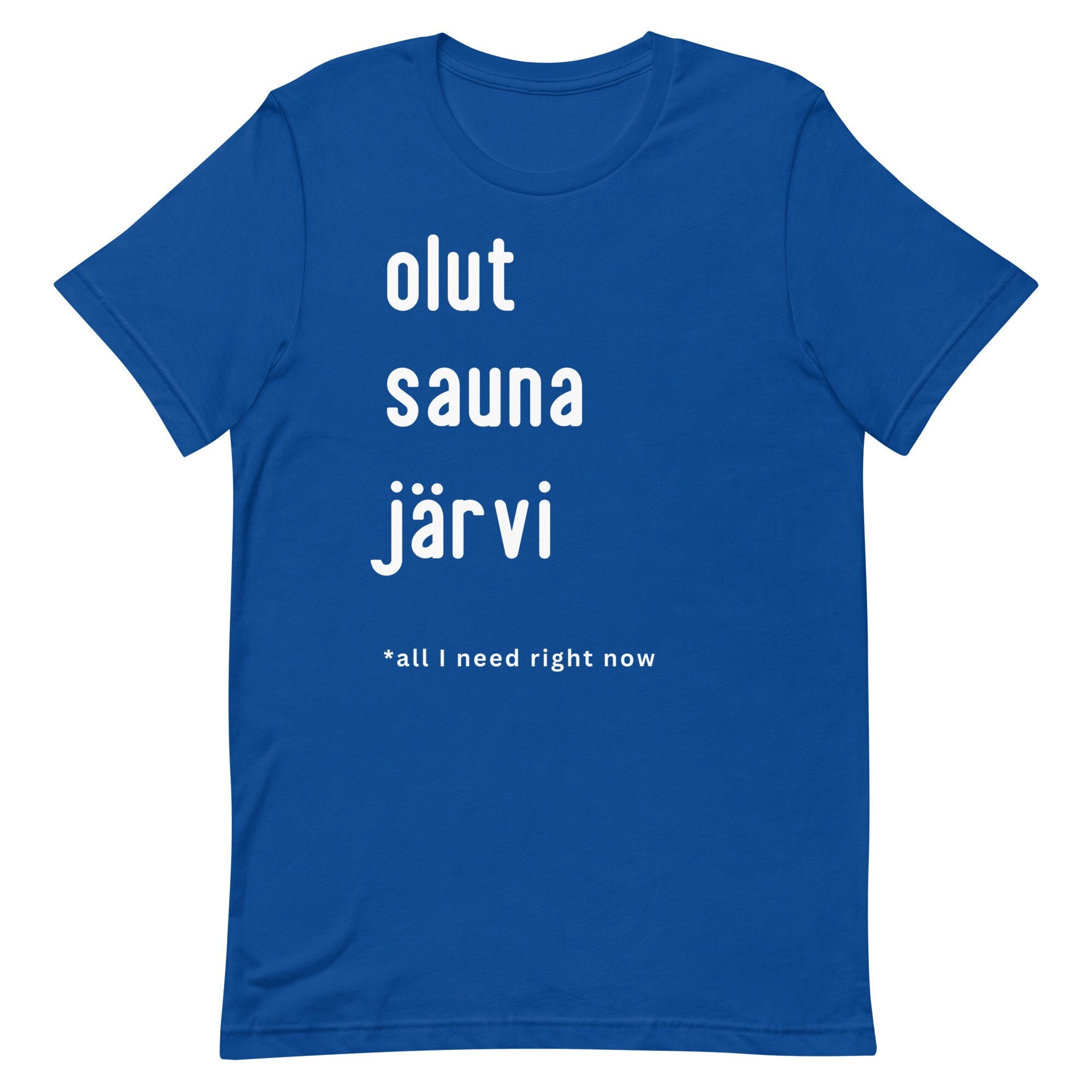 Olut Sauna Järvi T-shirt Beer Sauna Lake Finnish Summer Finland T