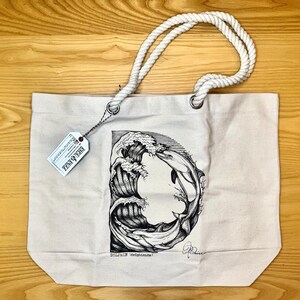 Bolsa de lona con la letra D