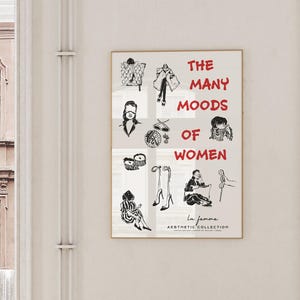 トレンディな展示会フランスのポスター美的ホーム壁装飾アートカラフルなイラストヴィンテージレトロトレンディギフト、ファッションポスターアート