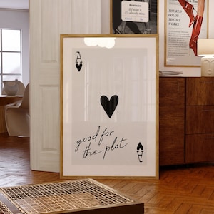 Stampa di carte da gioco Stampe artistiche da parete alla moda Decorazioni per carrelli da bar retrò Poster preppy Stampe digitali in bianco e nero Stampe artistiche alla moda Decorazioni estetiche
