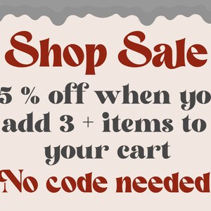 May include: A graphic with red and gray text that reads "Shop Sale 35% off when you add 3+ items to your cart No code needed!"